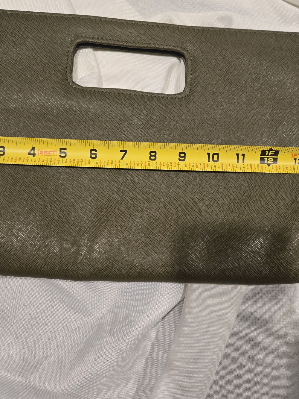 New Olive Green Women's Handheld Clutch - Picture 2 of 6